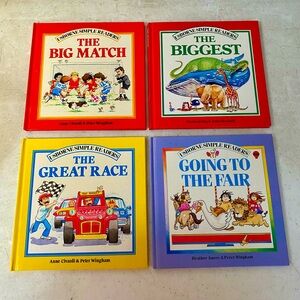 USBORNE Lot of 4 Books: The Big Match, The Biggest, Going To The Fair,Great Race